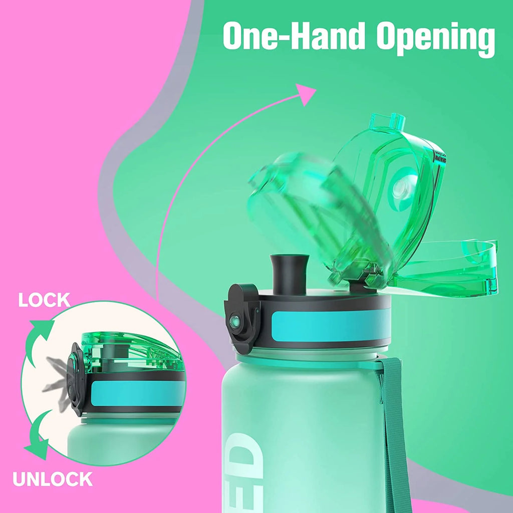 32oz Tritan BPA Free Water Bottle with Time Marker M289