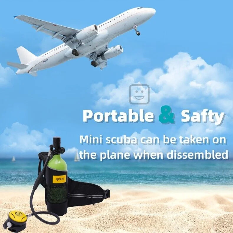 1L Mini Scuba Tank Underwater Dive Oxygen N467659