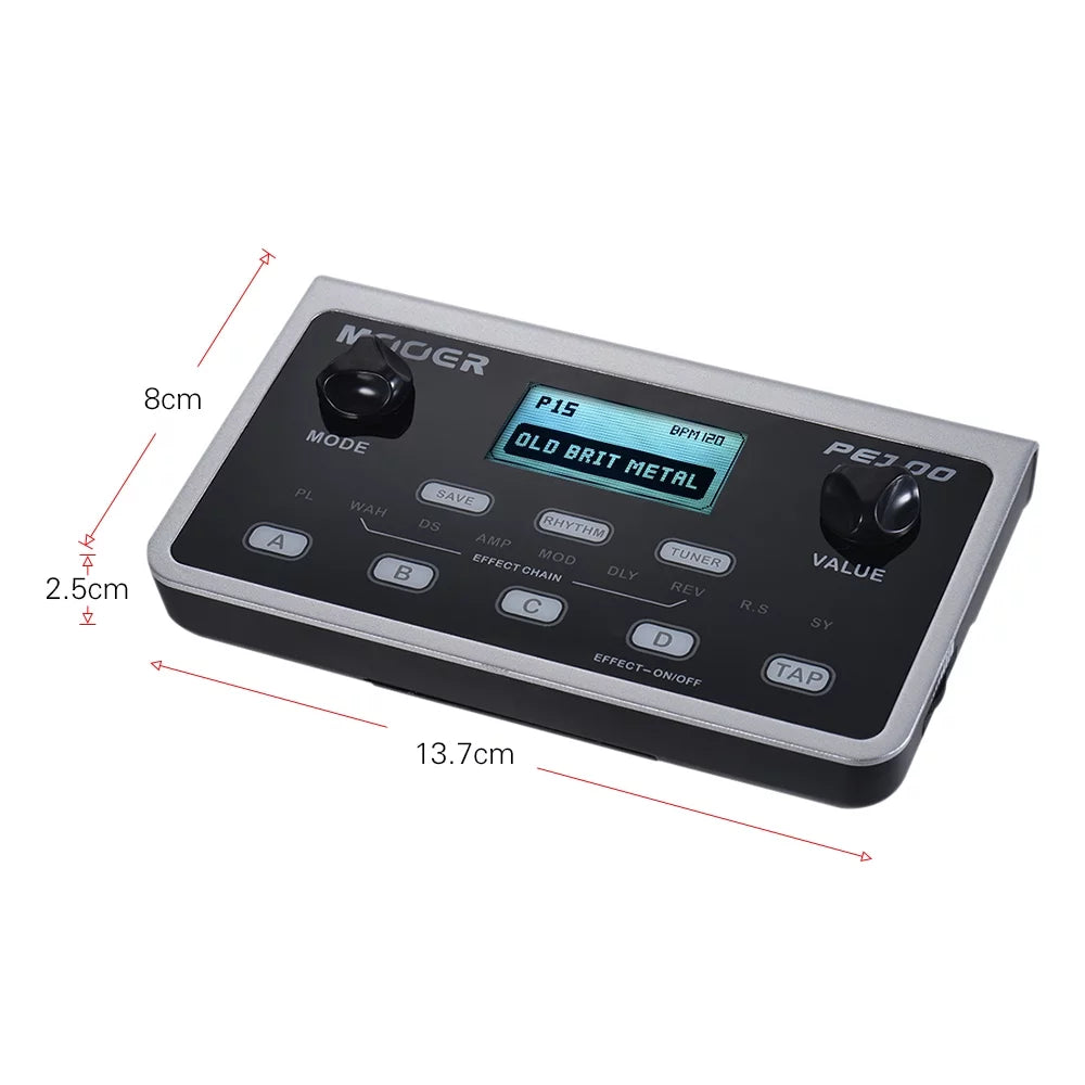39 Effects 40 Drum Patterns Portable Multi-effects Guitar Pedal S805406