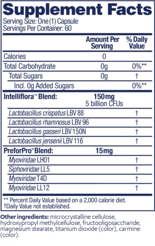 Prebiotic Probiotic Supplement, 60 Count S17710