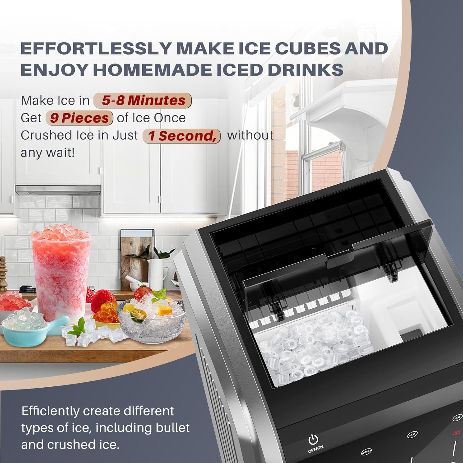 Stainless Steel Water Dispenser with Ice Maker M796020