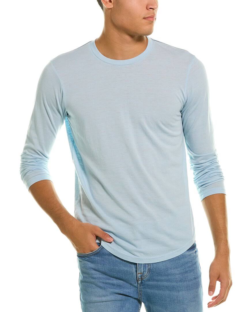 Tri-Blend Scallop Crewneck T-Shirt, Blue T483