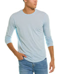 Tri-Blend Scallop Crewneck T-Shirt, Blue T483