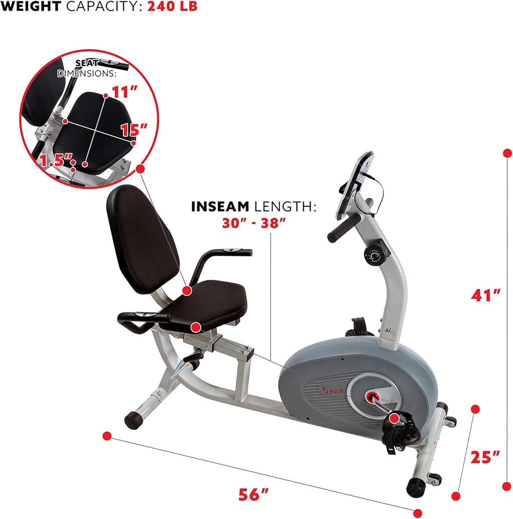Magnetic Recumbent Exercise Bike P362