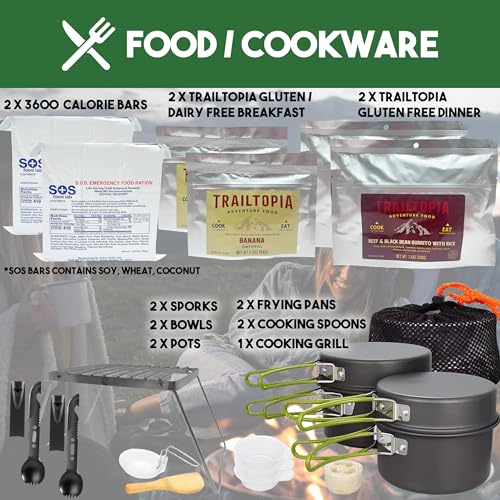 5 Day Survival Backpack with Supplies R464792