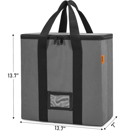 Vinyl Record Storage Box with Lids and Handle for 12 inch LP I373