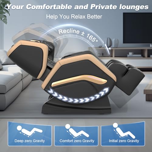 Zero Gravity Massage Chair with 10 Fixed Rollers, Heating, Bluetooth Speaker B580491