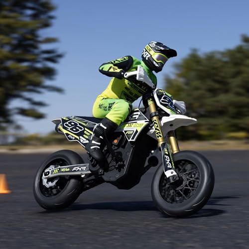 1/4 Super Moto Motorcycle FXR White RTR with Battery and Charger E71715