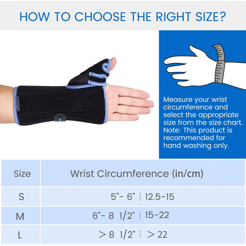 Wrist Brace with Thumb Spica Splint E188