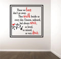 Memorial Quote Decal 16x16 Inches Q91422