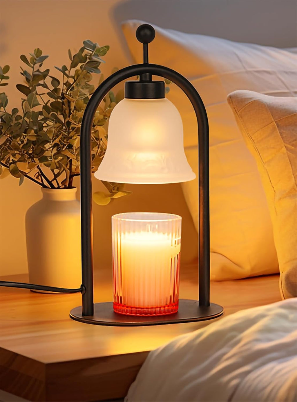 Candle Warmer Lamp with Timer, 2 Bulbs, Dimmable B28729