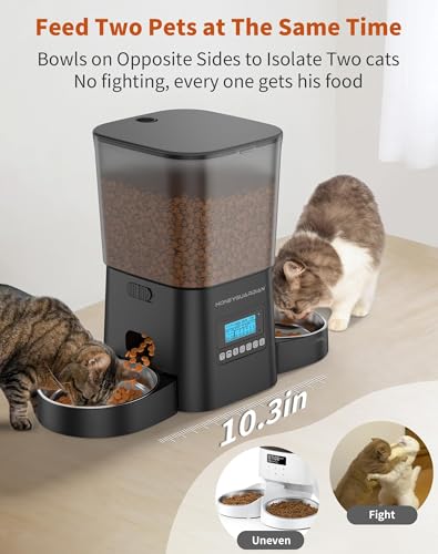 Automatic Cat Feeder 3.5L with Stainless Steel Bowl Black X80635