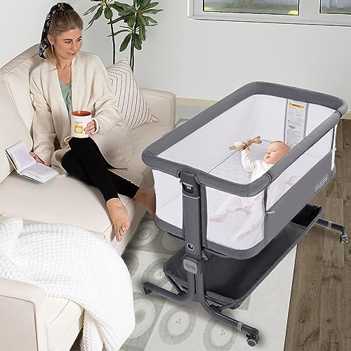 Portable Baby Bassinet with Carry Bag, Pink J86586