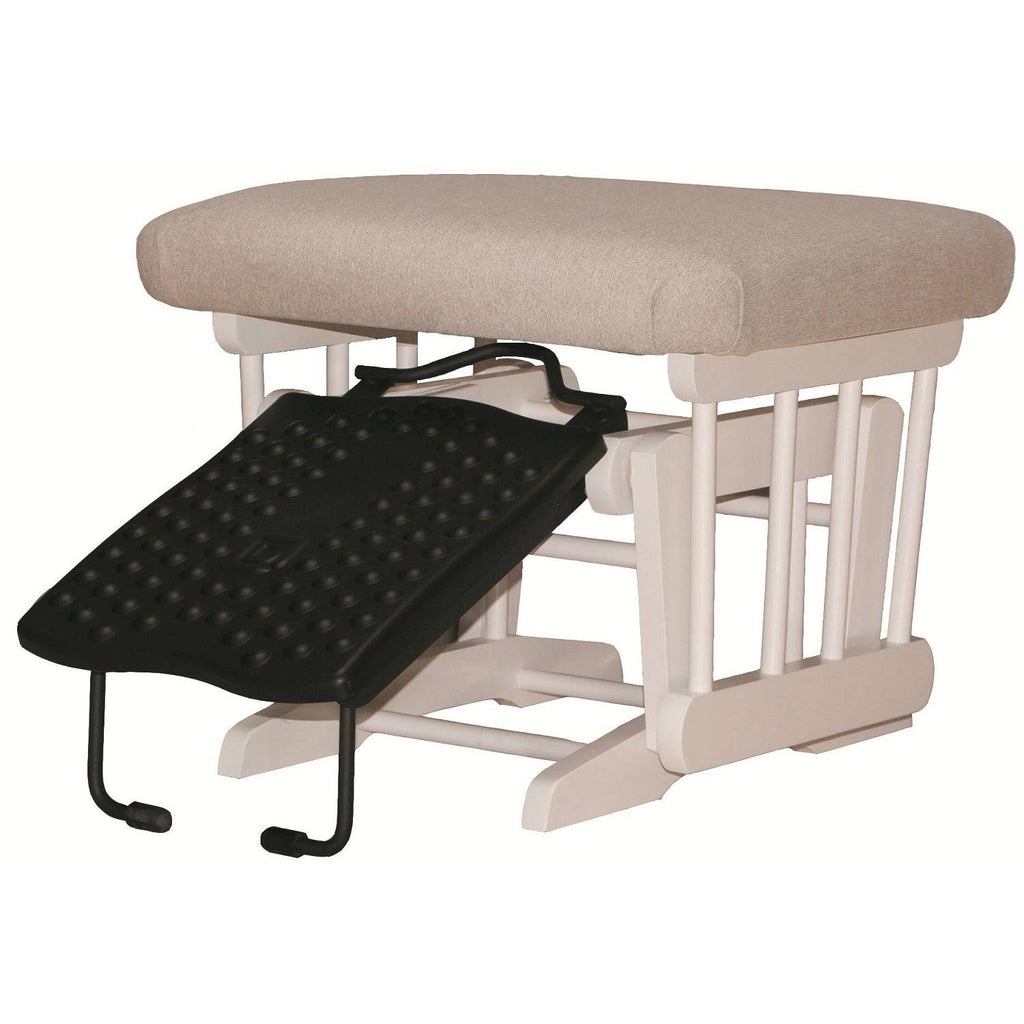 Light Grey Fabric Sleigh Glider and Nursing Ottoman Combo B21906