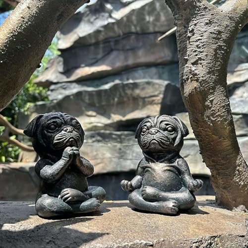 Large Meditation Sitting Dog Statue C6392
