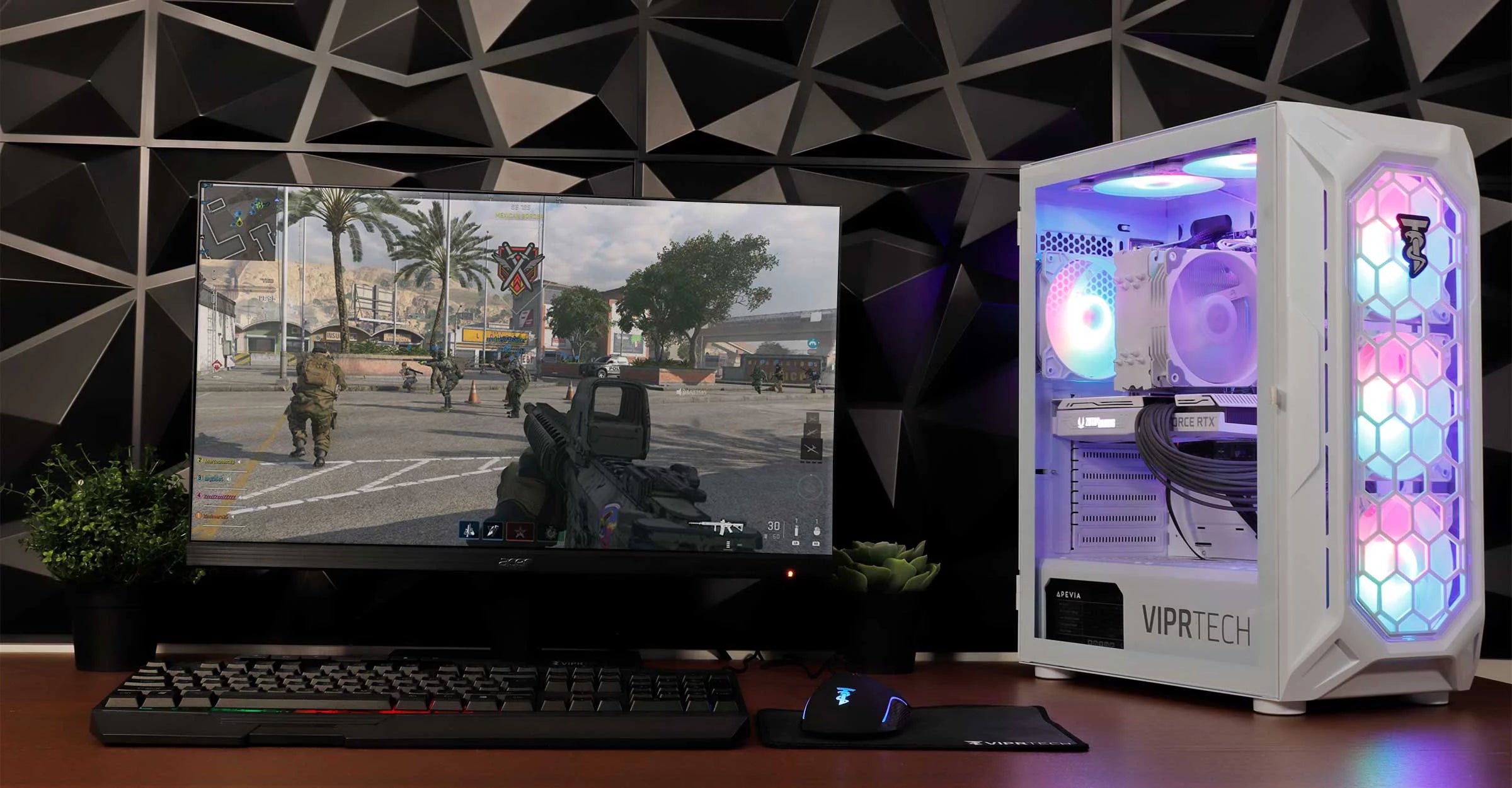 AMD Ryzen 5 5600G RTX 3060 12GB 32GB DDR4 RAM 1TB NVMe SSD Gaming Desktop Computer Z9389