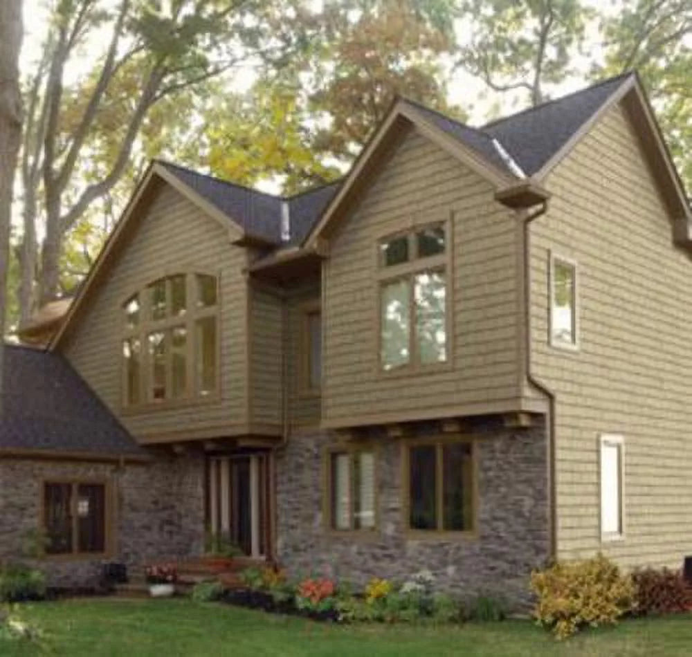 Double 7in. Straight Edge Perfection Shingles Siding (1/2 Square) Sterling Gray D902