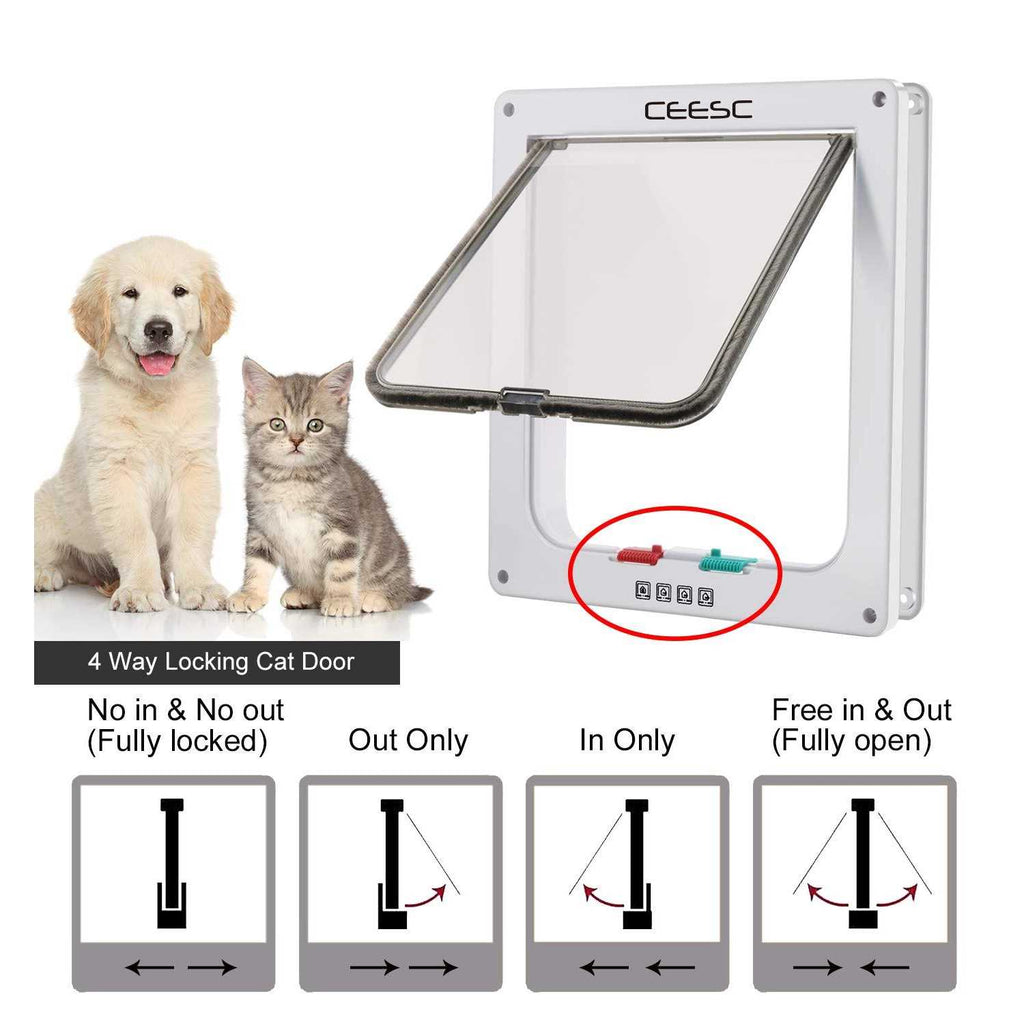 Extra Large Cat Door 4 Way Locking P102