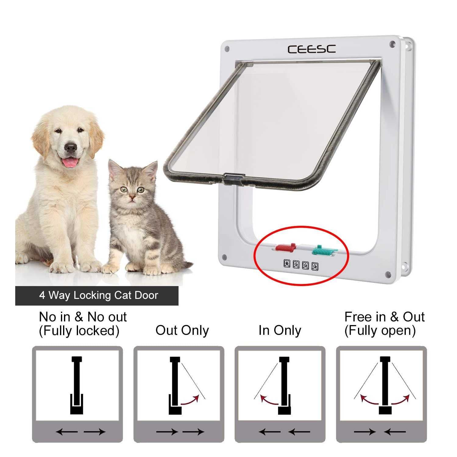 Extra Large Cat Door 4 Way Locking P102