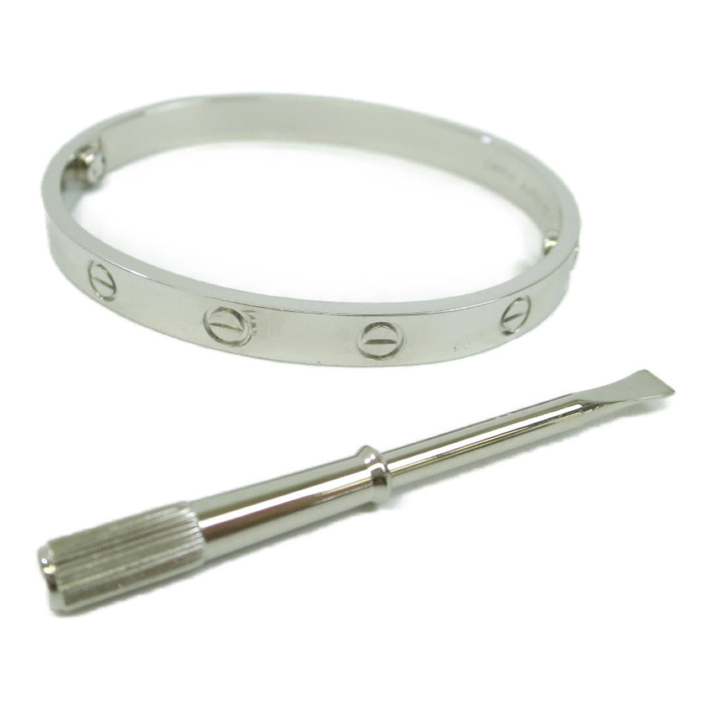 18K White Gold Love Bracelet Bangle B451060