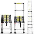 12.5 FT Telescoping Aluminum Ladder 330 LBS O884