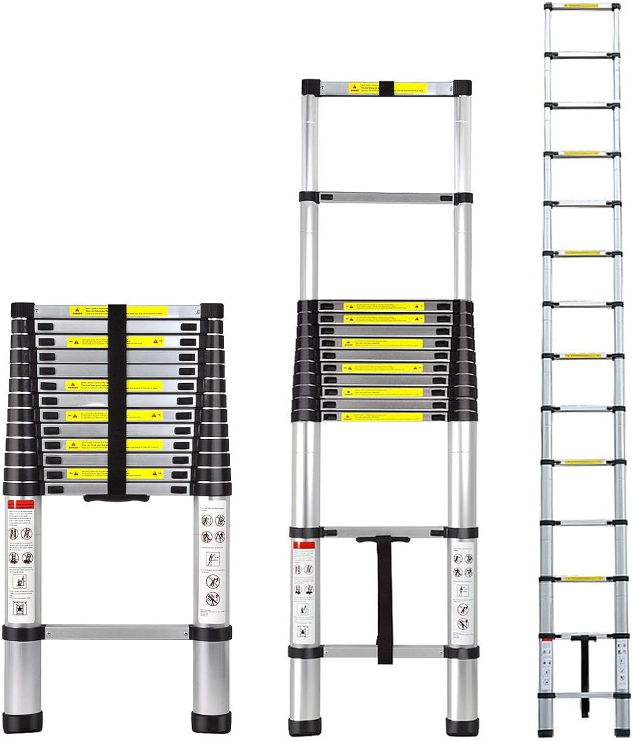 10.5FT Aluminum Telescoping Ladder D712