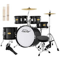 16 inch 5-Piece Junior Drum Kit Metallic Black Z8582