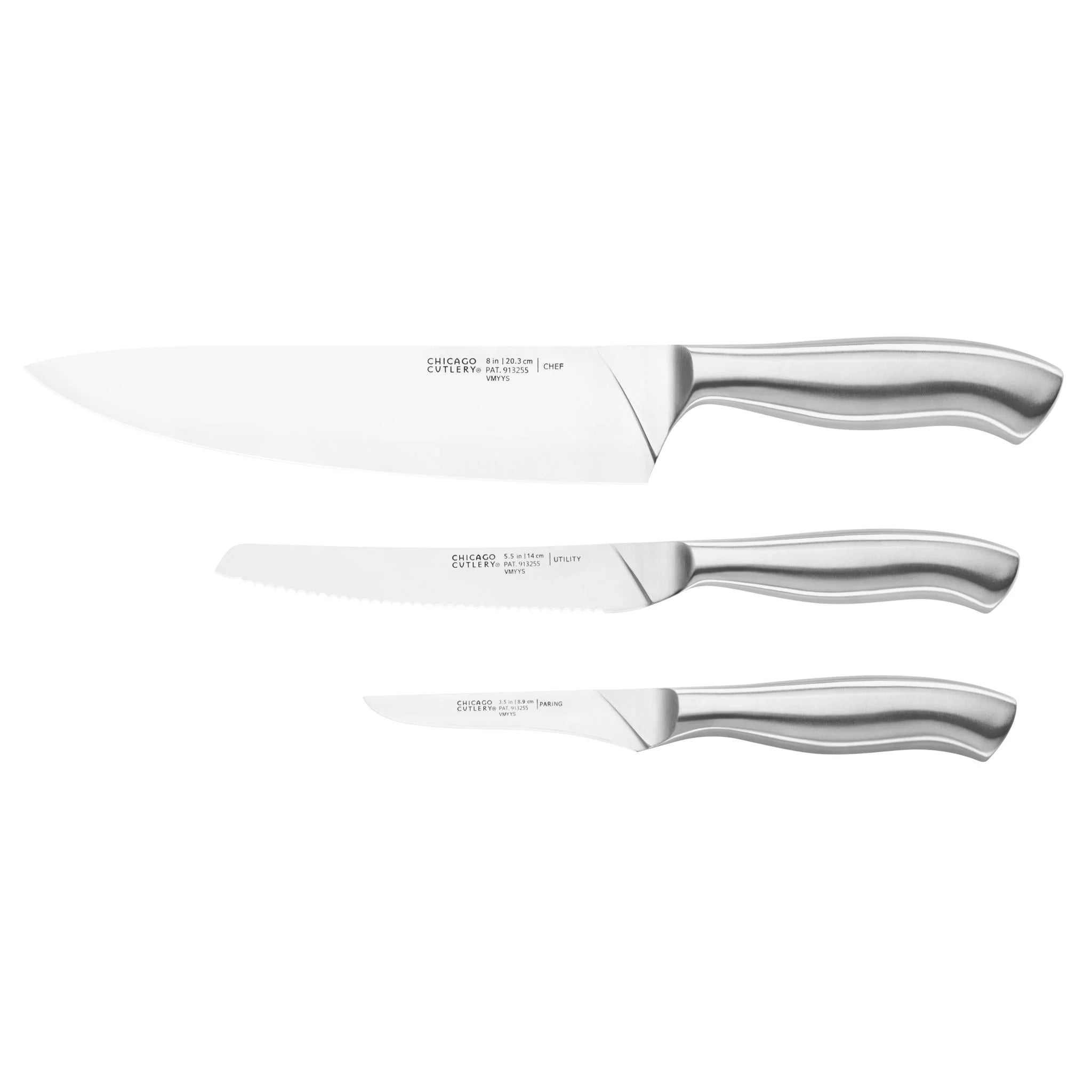 3-piece Steel Knife Set T77639