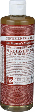 18-in-1 Hemp Eucalyptus Pure-Castile Liquid Soap, 16-ounces N514795