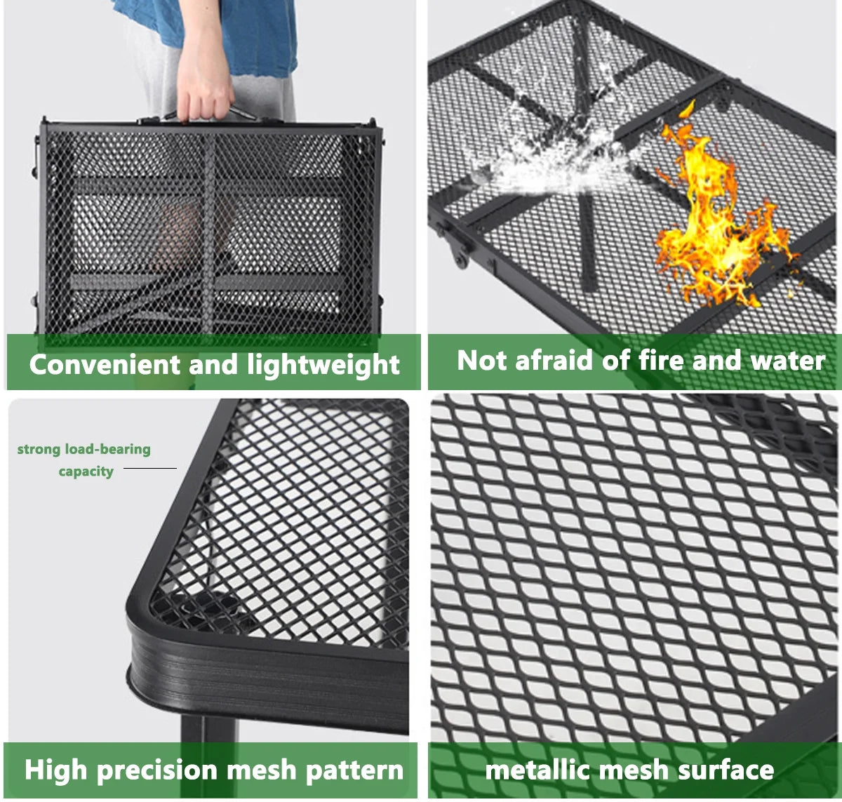 Folding Aluminum Grill Table V630