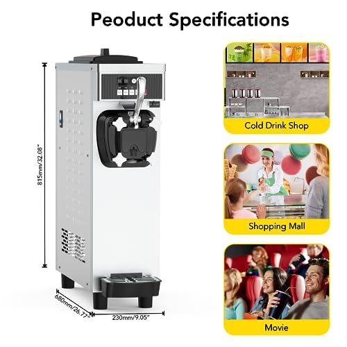 1200W Single Flavor Soft Serve Ice Cream Machine F3471