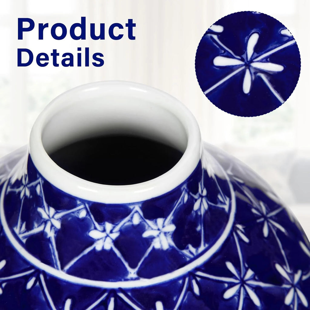 Blue and White Porcelain Ceramic Vases A83247