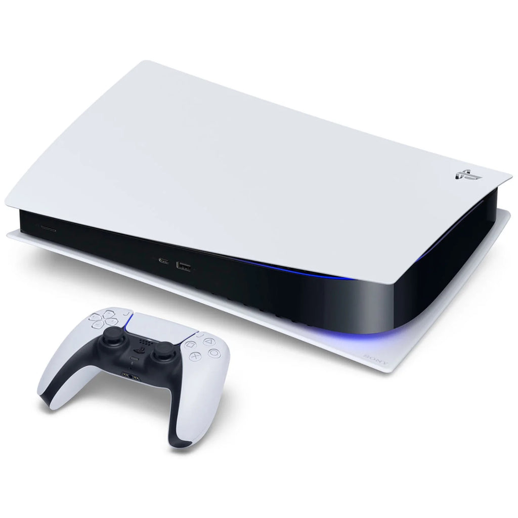 Playstation 5 Disc Version Console with Blue Controller, Media Remote and Surge FPS Grip Kit O55858