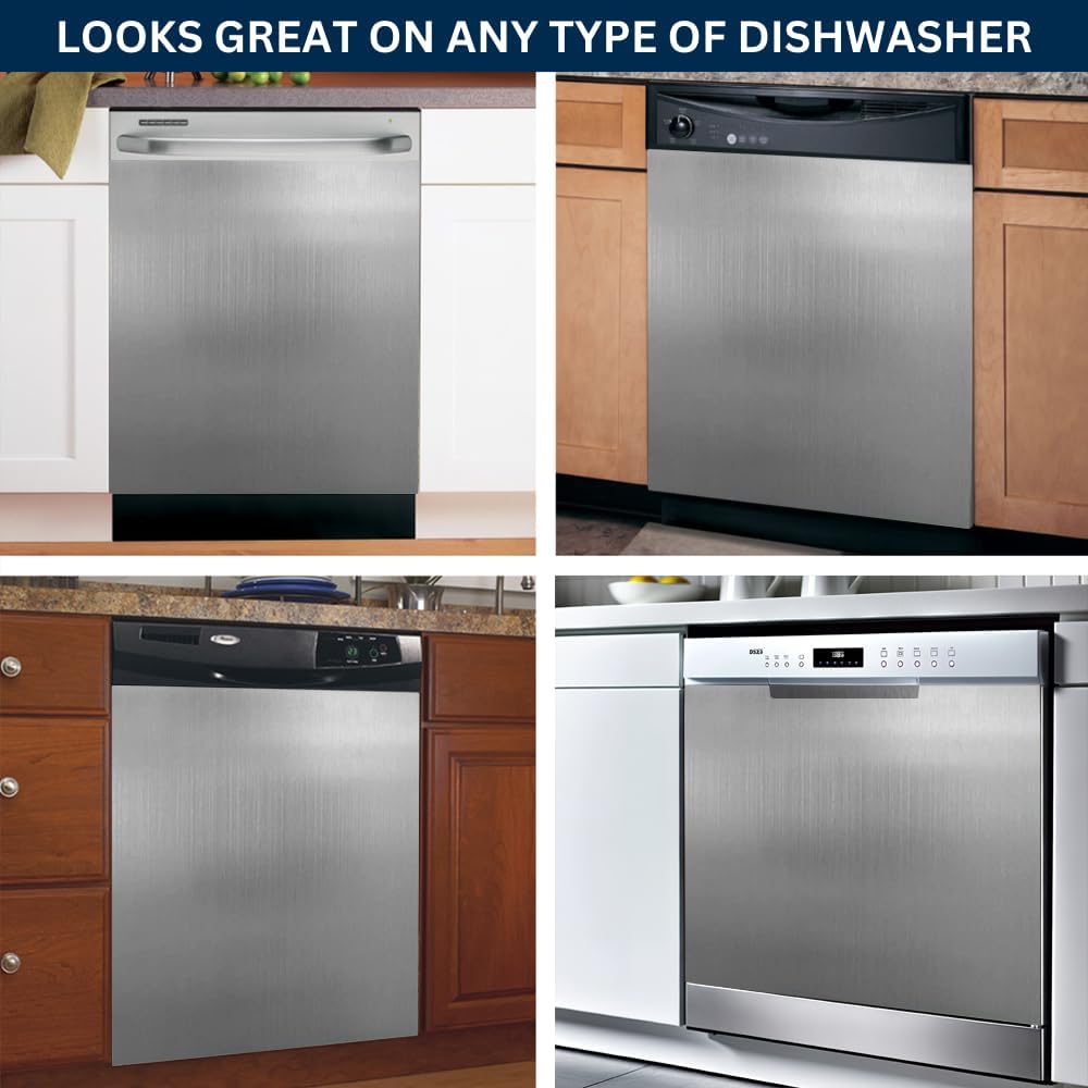 23.5” x 26” Stainless Steel Magnetic Dishwasher Cover T468