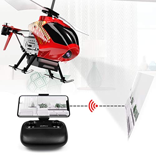 Mini RC Helicopter with Camera (Red) Z76096