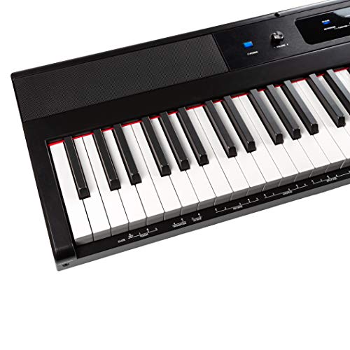 88 Key Digital Piano Keyboard with Full Size Semi-Weighted Keys F415