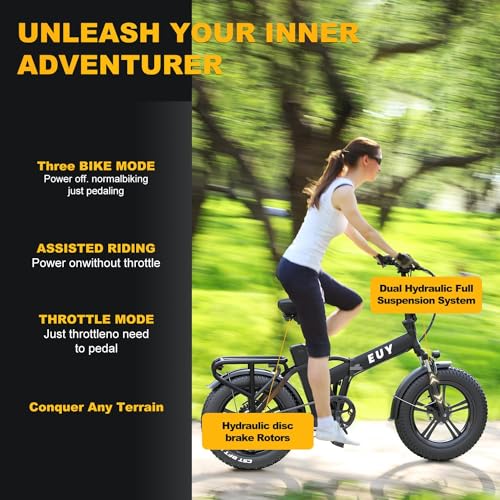 20" Fat Tire 48V 20AH Battery 7-Speed Folding Electric Bike P16873