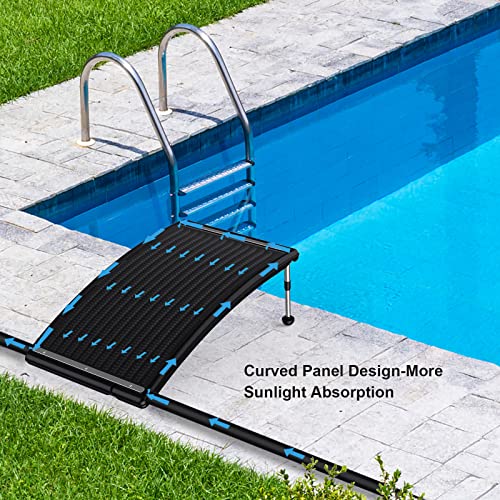 Solar Pool Heater with Two Hoses & Clamps, Two Adapters U5926