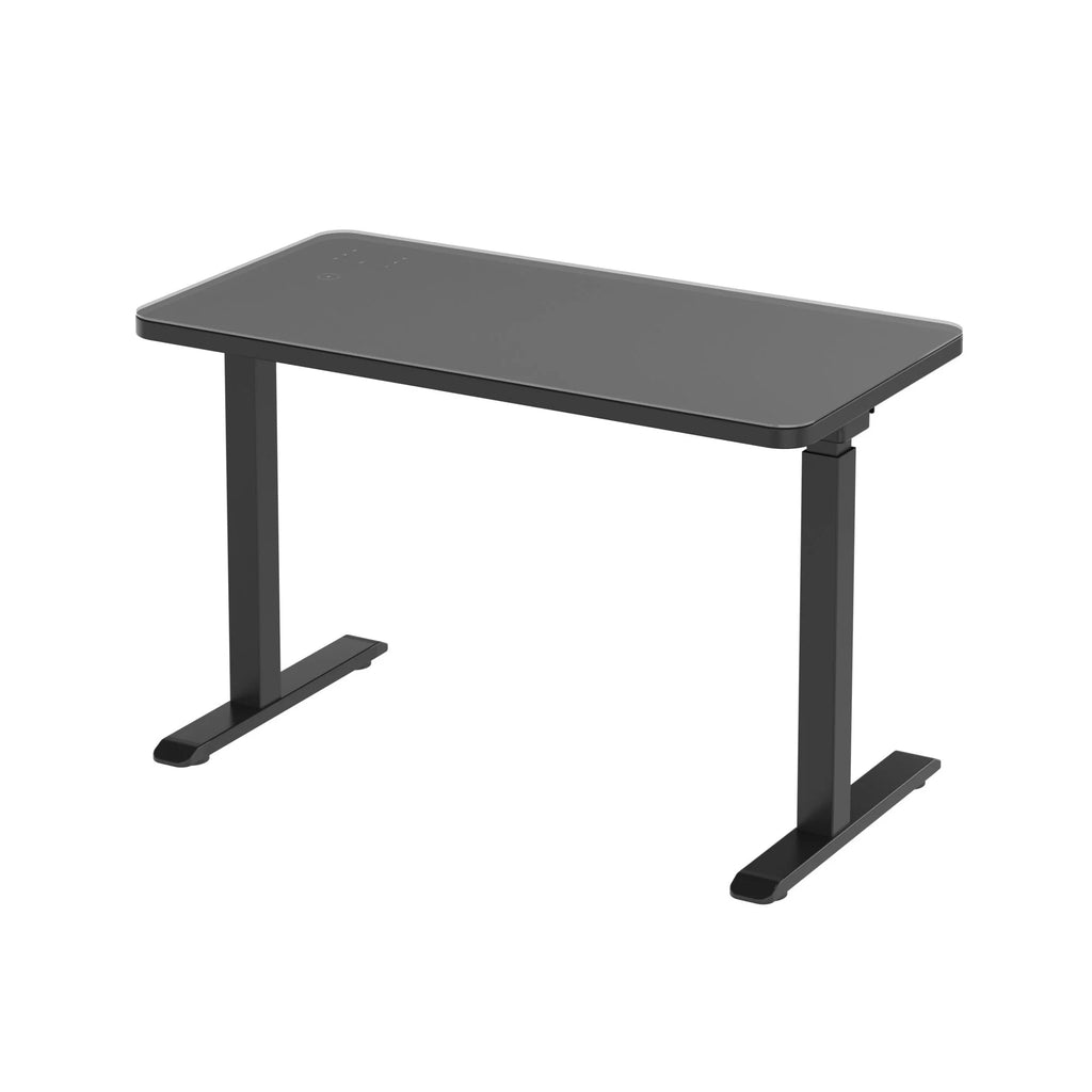 Black Glass Standing Desk A661