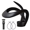 Black Solid Brass Single Handle 1-Hole Bathroom Vessel Sink Faucet H102826