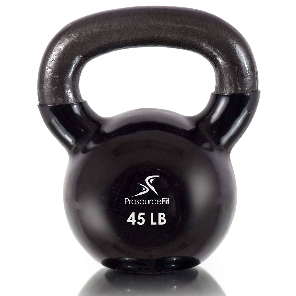 45 lb Vinyl Coated Cast Iron Kettlebells Q435651