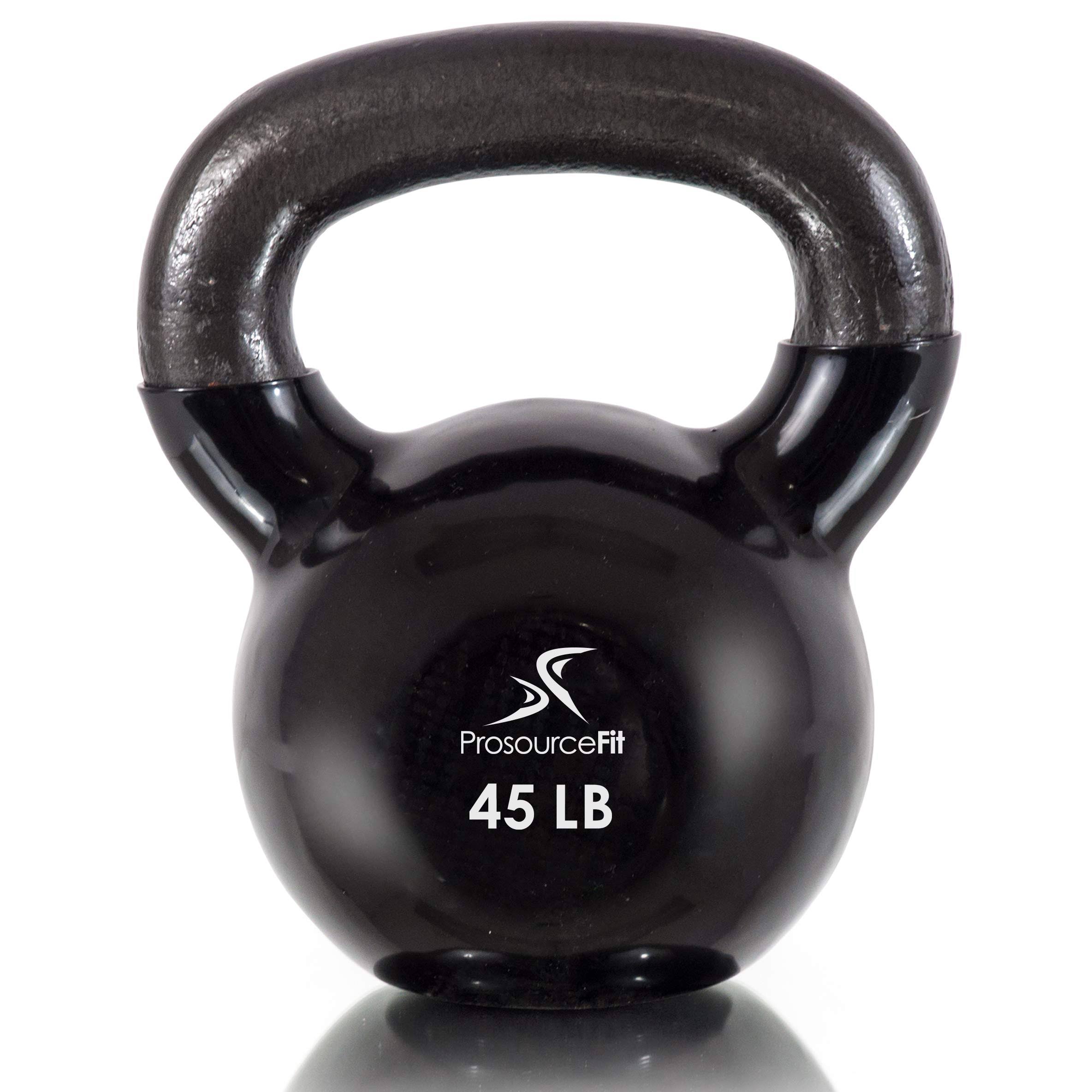 45 lb Vinyl Coated Cast Iron Kettlebells Q435651