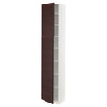 White 2 Door High Cabinet with Shelves C979