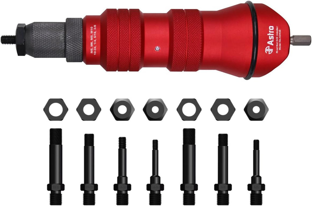 XL Rivet Nut Drill Adapter Kit - 3/8" Capacity D92834