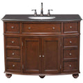 45 in. W x 22 in. D Bath Vanity in Sequoia with Granite Vanity Top in Black Y7409