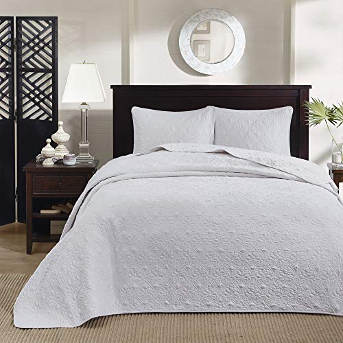 Cream King 3 Piece Reversible Quilt Set X93128