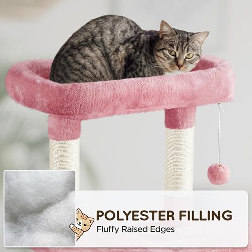 63 Inches Tall Cat Tree with Scratching Posts F5998