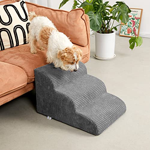 2 Steps High Density Foam Waterproof Pet Stairs with Removable Washable Cover G260529