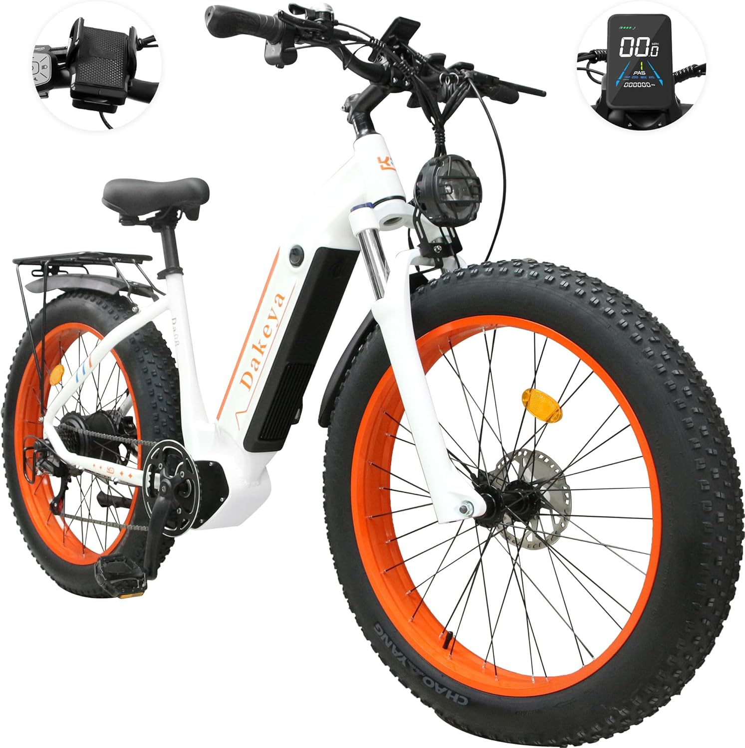 1000W Brushless Motor 7-Speed 48V 15AH Battery 26" x 4.0 Fat Tire Electric Bike P768