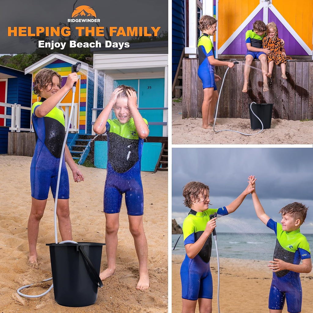 Portable Camp Shower with Rechargeable Battery and Showerhead C1330